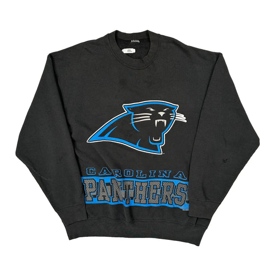 Carolina Panthers Nfl Football Sweatshirt - Large Black Cotton