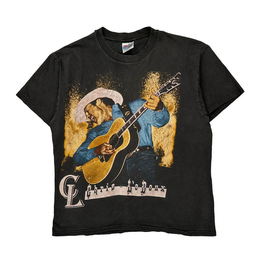 Chris Ledoux Hanes Single Stitch T-Shirt - Large Black Cotton