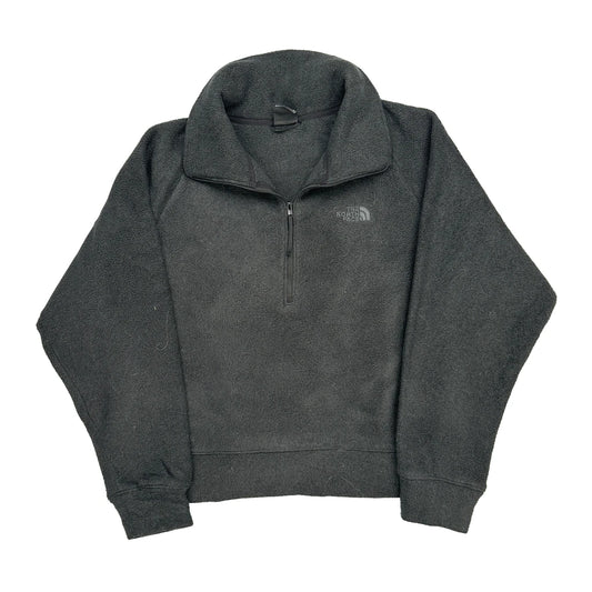 The North Face 1/4 Zip - Large Grey Polyester