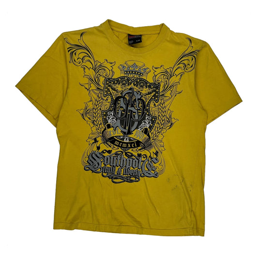 Kids Southpole Graphic T-Shirt - XL Yellow Cotton