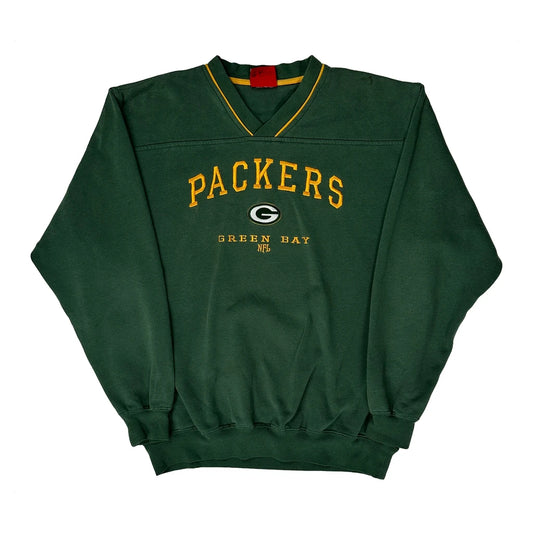 Green Bay Packers Nfl Graphic Sweatshirt - Large Green Cotton