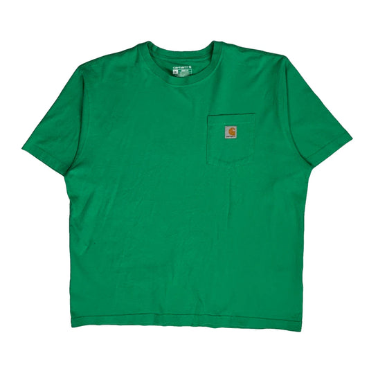 Vintage Carhartt T-Shirt - XL Green Cotton