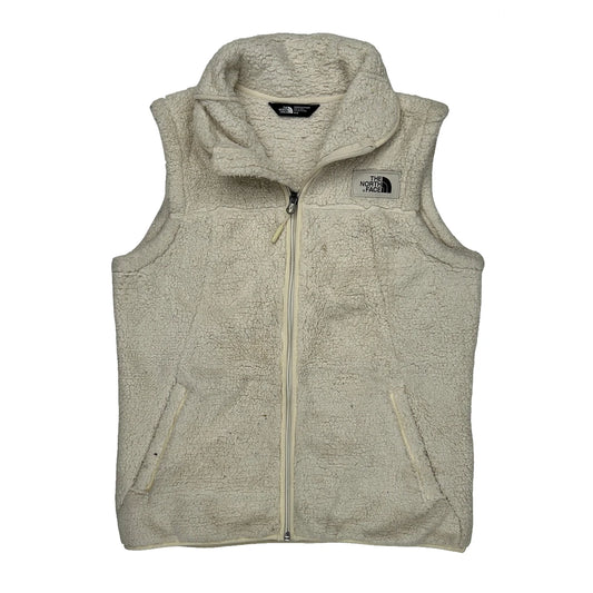 The North Face Fleece Vest - Medium Cream Polyester