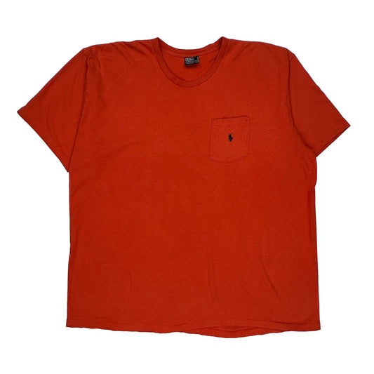 Polo By Ralph Lauren T-Shirt - 2XL Red Cotton