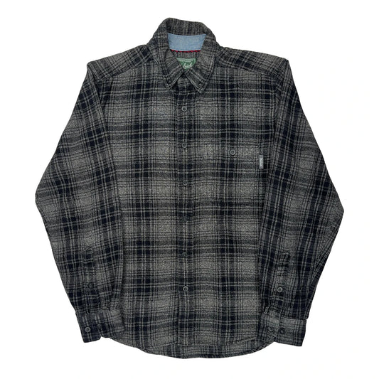 The Original Outdoor Clothing Company Woolrich Checked Flannel Shirt - Small Gray Wool