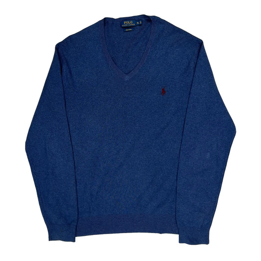 Polo By Ralph Lauren Jumper - XL Blue Cotton