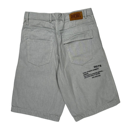 Diesel Denim Shorts - 34W 11L Grey Cotton