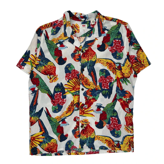 Levis Hawaiian Shirt - Large Multicoloured Cotton