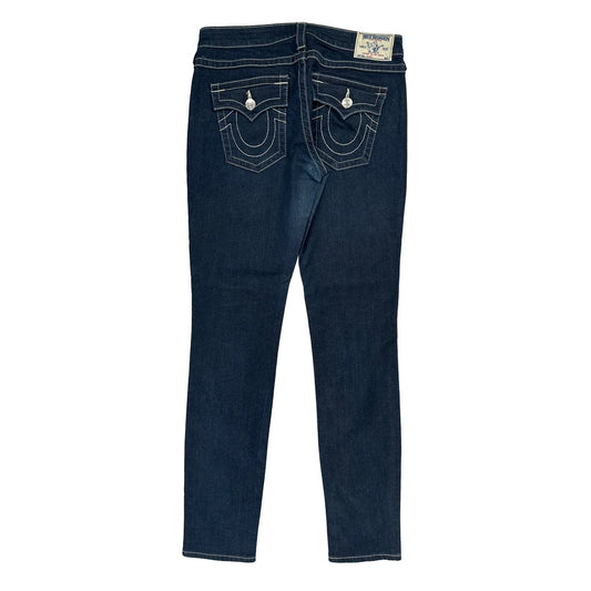 True Religion Jeans - 31W UK 10 Dark Wash Cotton Blend