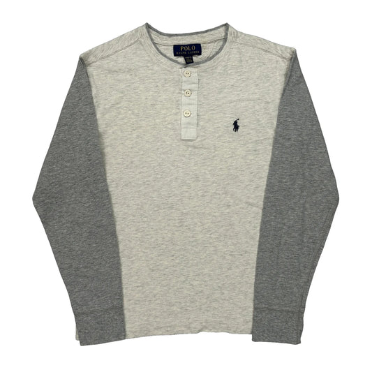 Age 10-12 Polo By Ralph Lauren Long Sleeve T-Shirt - Medium Cream Cotton