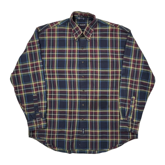 Vintage Gant Checked Shirt - Large Multicoloured Cotton