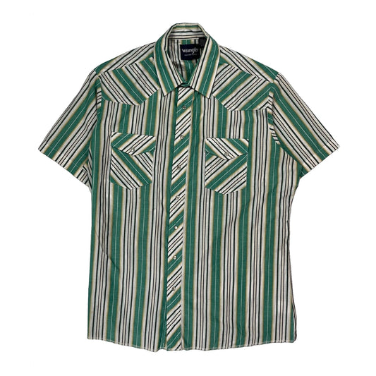 Wrangler Tall Short Sleeve Shirt - XL Black Cotton