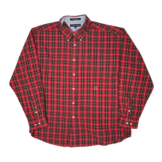 Tommy Hilfiger Checked Shirt - 2XL Red Cotton