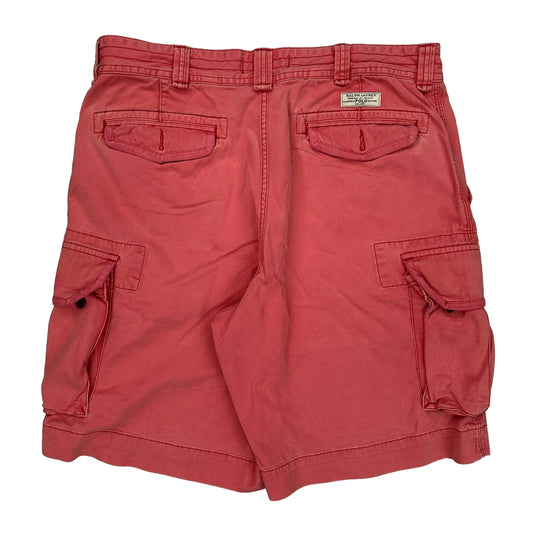 Polo By Ralph Lauren Cargo Shorts - 36W 10L Red Cotton