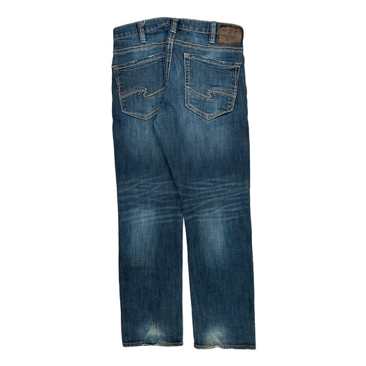 Silver Jeans - 34W 32L Blue Cotton