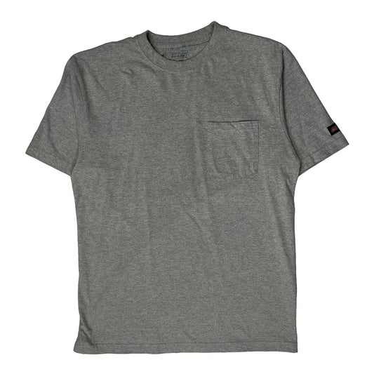 Dickies T-Shirt - Large Grey Cotton Blend