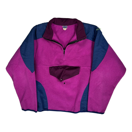 Asics Spellout Fleece - Large Purple Polyester