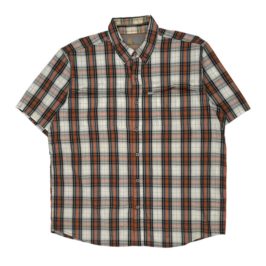 Carhartt Checked Short Sleeve Shirt - XL Multicoloured Cotton