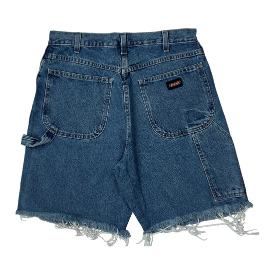Dickies Denim Shorts - 30W 9L Blue Denim