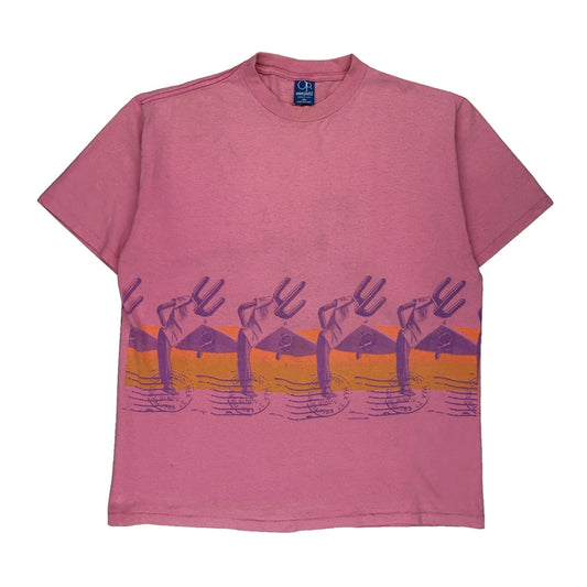 Ocean Pacific Single Stitch T-Shirt - XL Pink Cotton