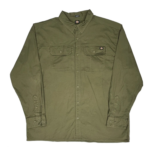 Dickies Shirt - XL Khaki Nylon
