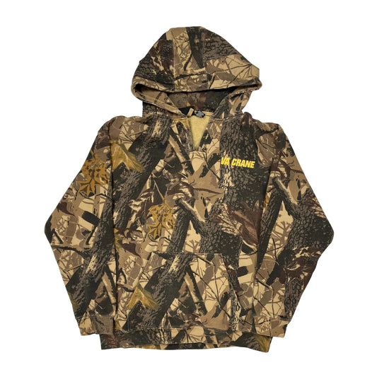 Va Crane Pennant Camo Hoodie - XL Green Cotton
