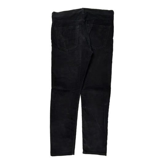 Levis Cord Trousers - 37″ Waist Black Cotton