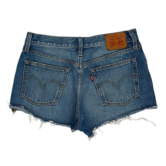 Levis Denim Shorts - 30W UK 10 Blue Cotton