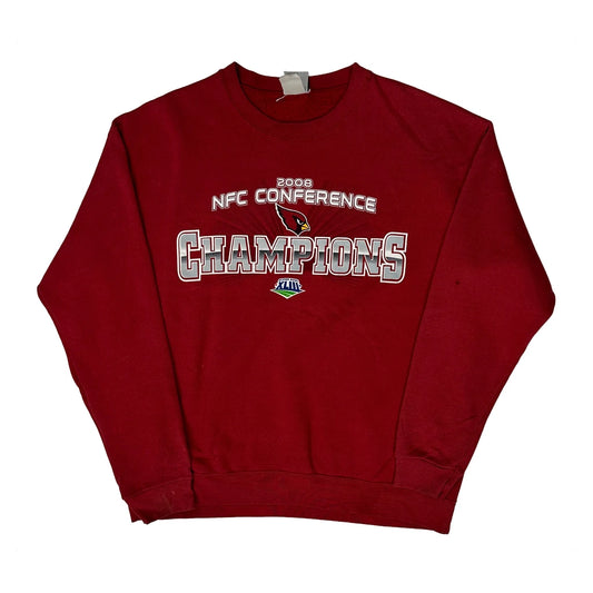 Arizona Cardinals Nfl Graphic Sweatshirt - Large Red Cotton Blend