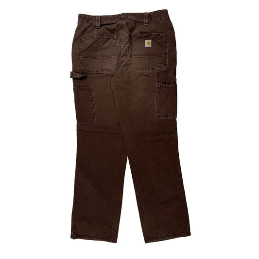 Carhartt Carpenter Trousers - 30W 29L Brown Cotton