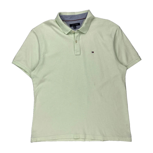 Tommy Hilfiger Polo Shirt - XL White Cotton