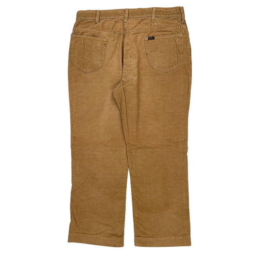 Lee Trousers - 34W 27L Brown Corduroy