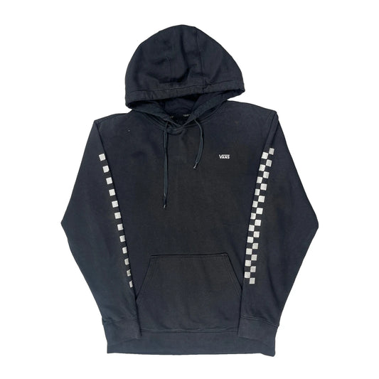 Vintage Vans Checked Hoodie - Large Black Cotton