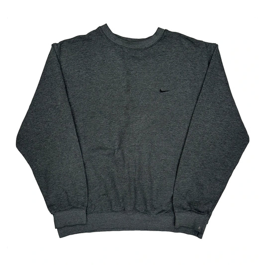 Nike Sweatshirt - XL Grey Cotton Blend
