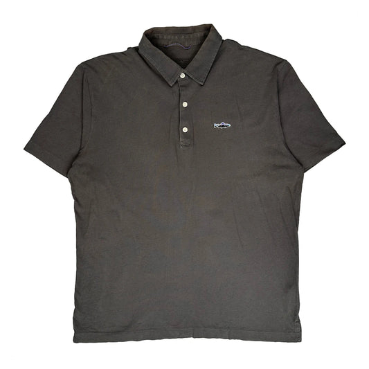 Patagonia Polo Shirt - Medium Grey Cotton