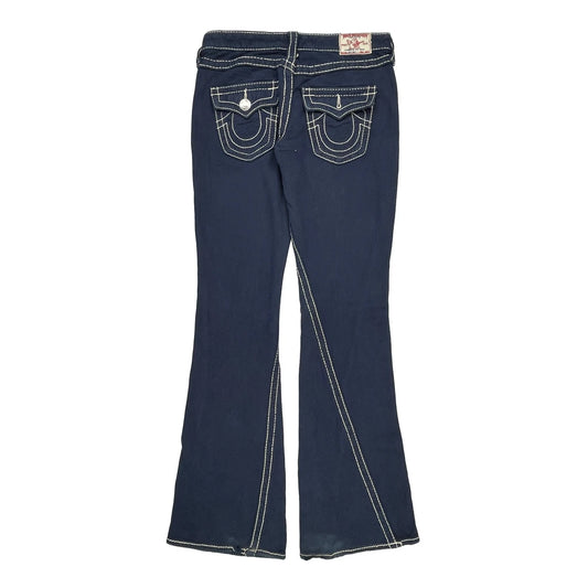 True Religion Boot Cut Jeans - 31W UK 10 Navy Cotton