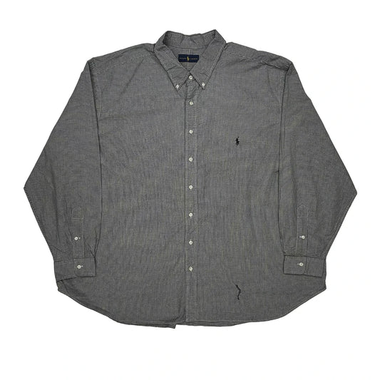 Polo By Ralph Lauren Checked Shirt - 3XL Grey Cotton