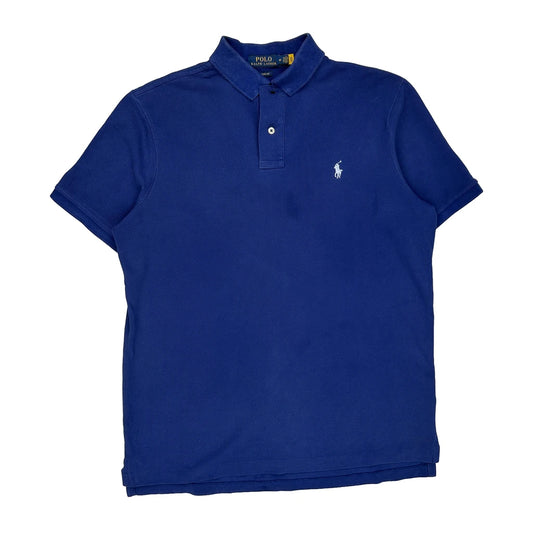 Polo By Ralph Lauren Polo Shirt - Medium Blue Cotton