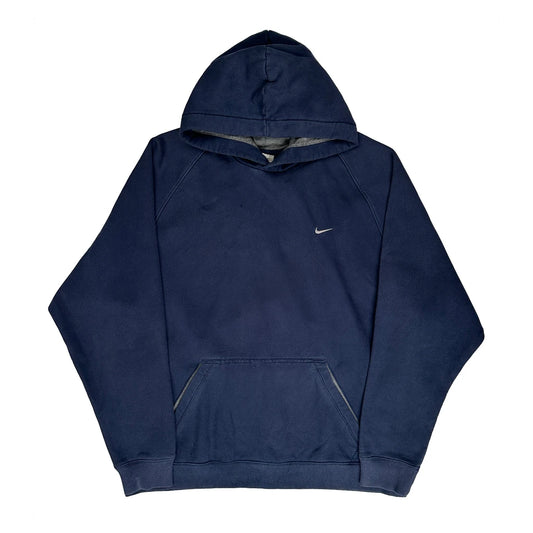 Nike Hoodie - XL Navy Cotton Blend