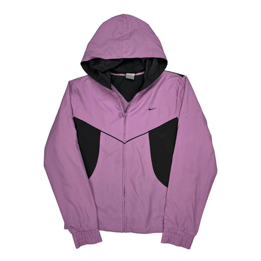 Nike Windbreaker - Large Black Polyester