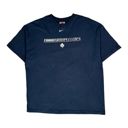 Toronto Maple Leafs Nike T-Shirt - XL Navy Cotton