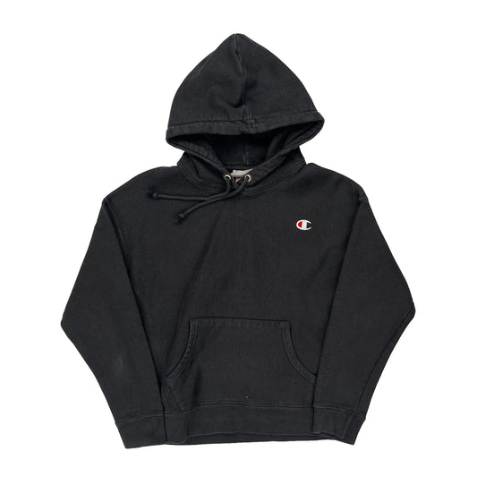 Reverse Weave Champion Hoodie - Large Black Cotton