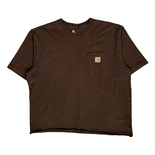 Vintage Carhartt T-Shirt - XL Brown Cotton