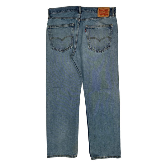 505 Levis Jeans - 36W 30L Light Wash Cotton