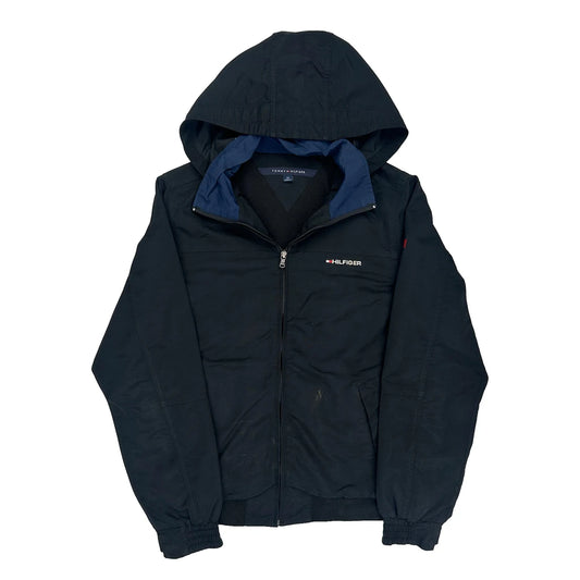 Tommy Hilfiger Windbreaker - Small Black Polyester