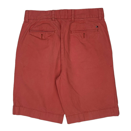 Tommy Hilfiger Chino Shorts - 30W 10L Red Cotton