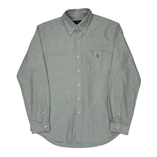 Classic Fit Ralph Lauren Shirt - Large Green Cotton