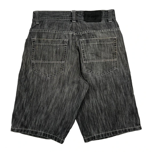 Southpole Denim Shorts - 30W 12L Gray Cotton Blend