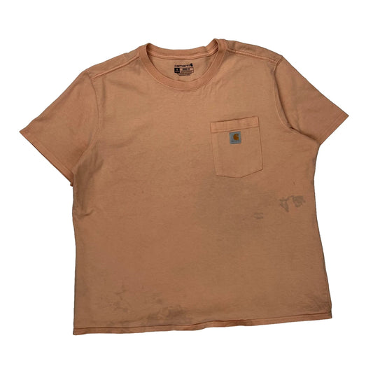 Carhartt T-Shirt - XL Orange Cotton