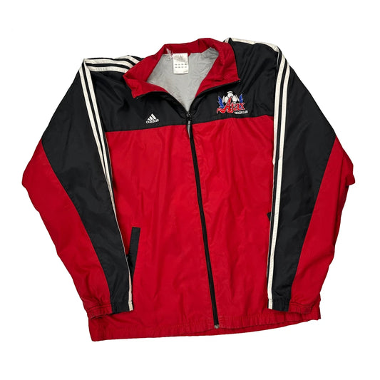 Ajax Soccer Club Adidas Graphic Track Jacket - Large Red Polyester